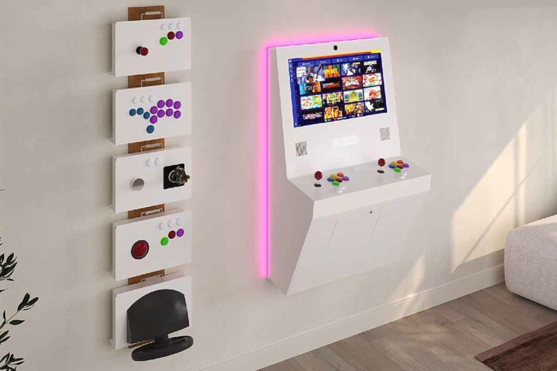 La borne Polycade est personnalisable de multiples façons, hardware comme esthétique.