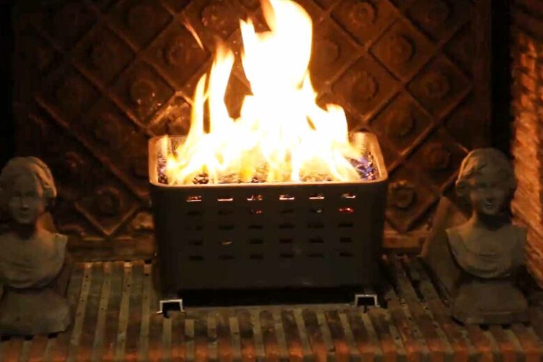 Un brasier à pellet fabriqué en Lorraine.