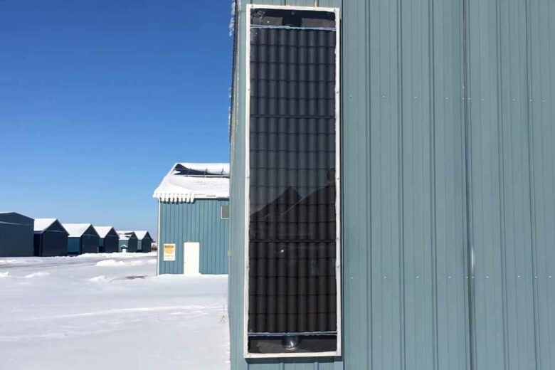 Un panneau solaire pour le chauffage qui fonctionne sans électricité.