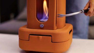 Chauffez et parfumez votre maison avec une flamme tournante.