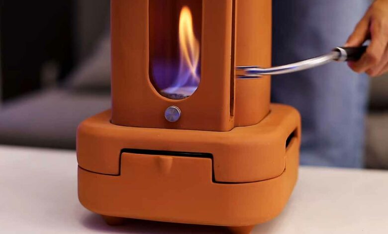 Chauffez et parfumez votre maison avec une flamme tournante.