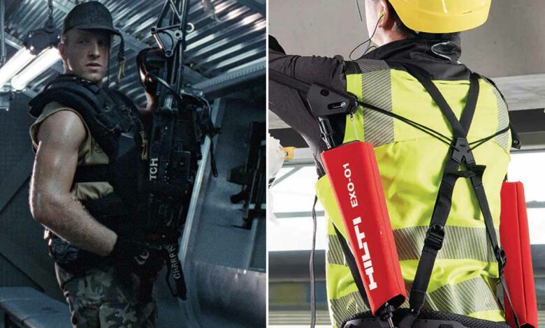 Un exosquelette capable de soulever jusqu’à 17 kg.