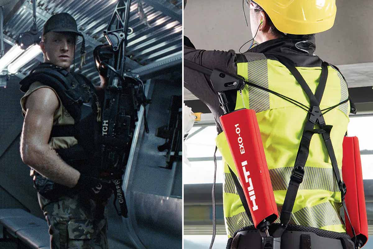 Un exosquelette capable de soulever jusqu’à 17 kg.