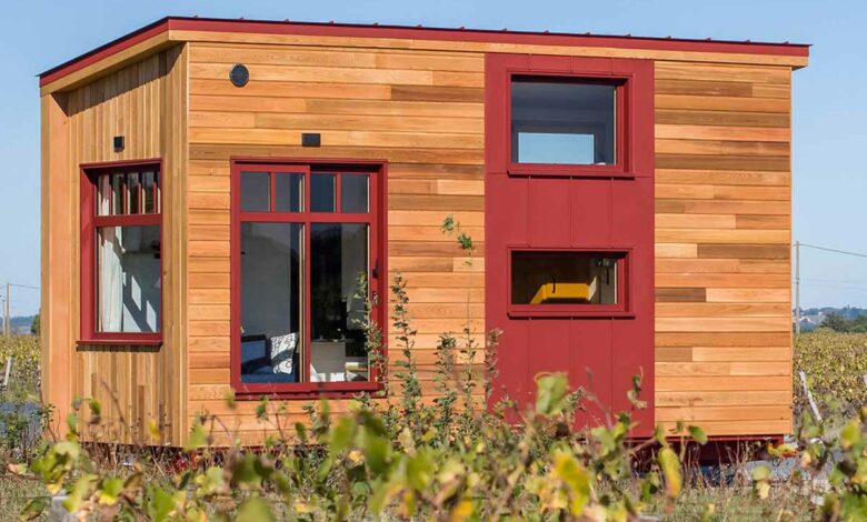 La dernière réalisation de tiny house de chez Baluchon : la Golden Hour.