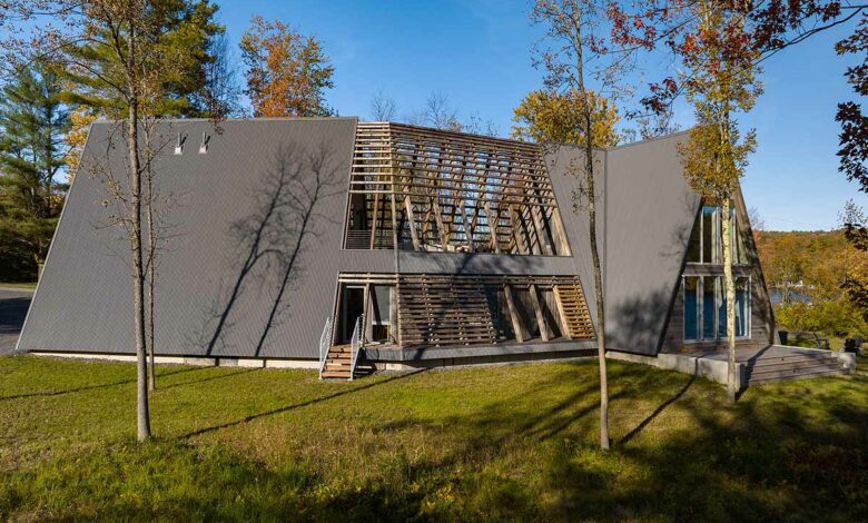 Une maison en A atypique.