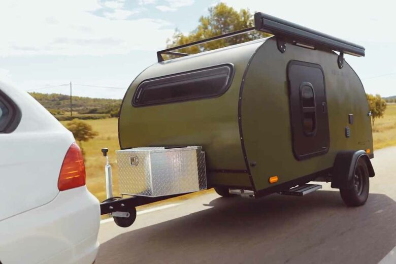 Une mini caravane facile à tracter.