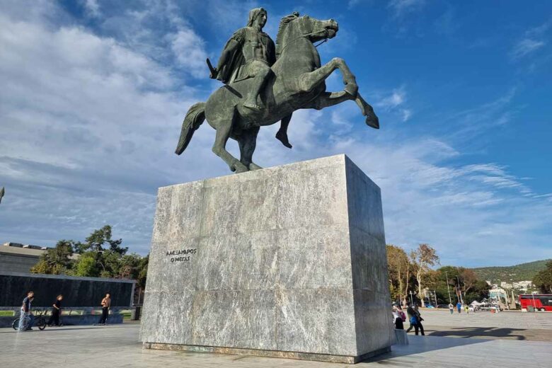 Le monument d'Alexandre le Grand à Thessalonique