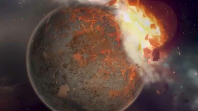 La Terre serait entrée en collision avec une autre planète appelée Théia il y a 4,5 milliards d'années.