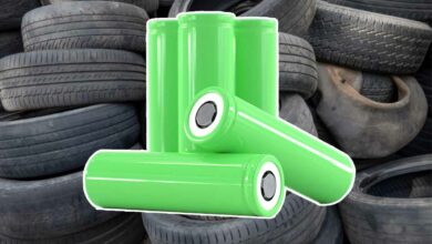 La Start-up chilienne T-Phite veut recycler des pneus usagés pour les transformer en batteries. Crédit : Shutterstock