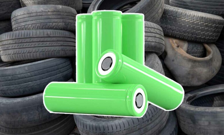 La Start-up chilienne T-Phite veut recycler des pneus usagés pour les transformer en batteries. Crédit : Shutterstock
