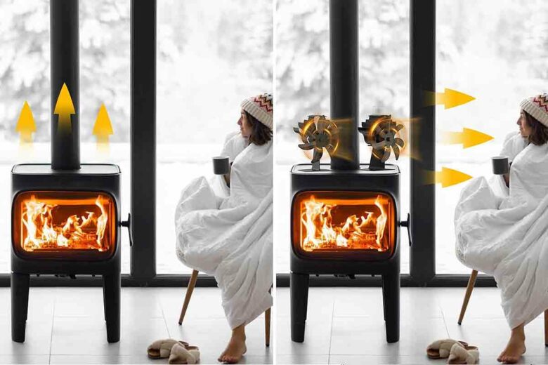 Ne laissez pas partir la chaleur au plafond, redirigez-la vers vous avec un ventilateur.