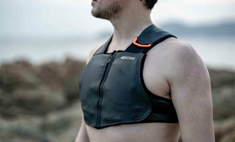 Le design de SwimVest réduit les forces de frottement et assure un confort optimal pour les utilisateurs.