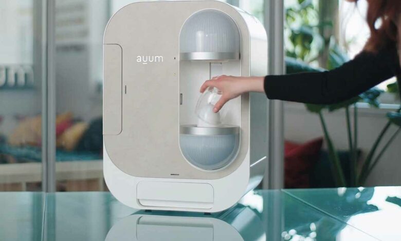 La machine Auum propose une alternative écologique au gobelet jetable.