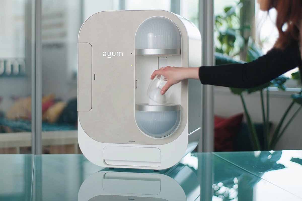 La machine Auum propose une alternative écologique au gobelet jetable.