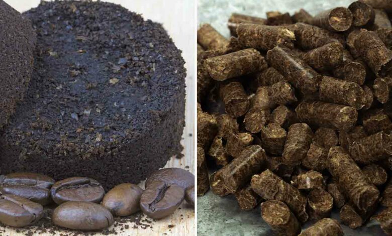 Vous pouvez recycler votre marc de café en pellets.