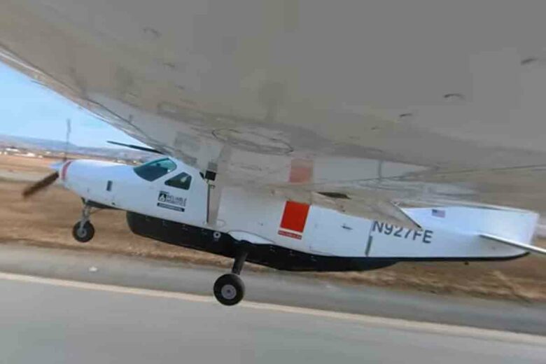 Le décollage du Cessna 208B Caravan sans pilote.