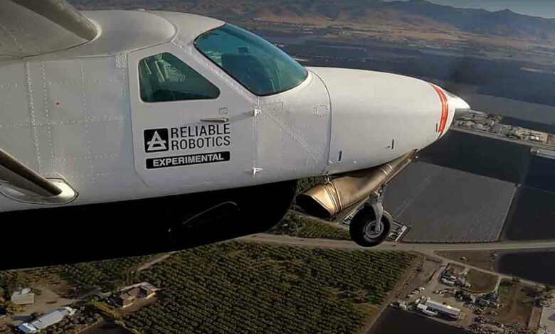 Un vol sans pilote pour le Cessna 208B Caravan équipé du système Reliable Robotics.