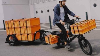 Le vélo cargo Pelican Train est modulaire et peut s'adapter aux besoins de chacun.