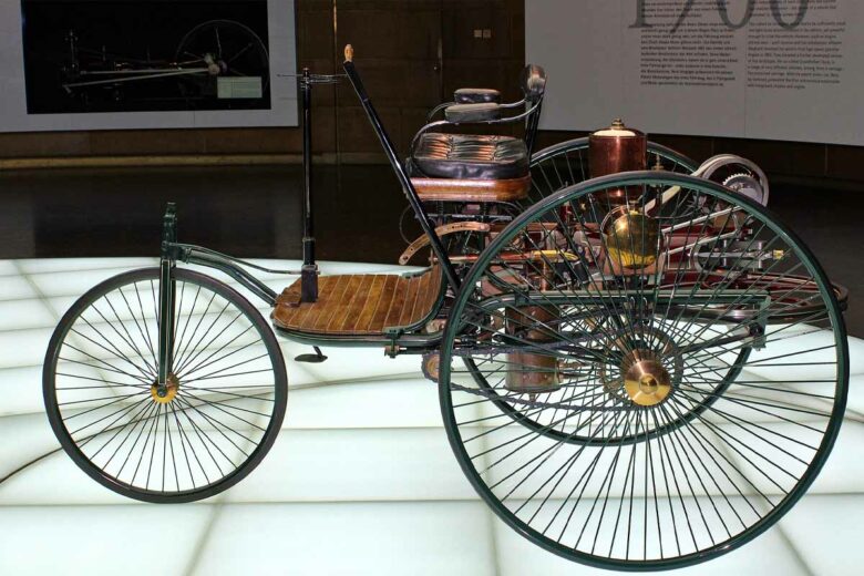 Benz Patent Motorwagen (réplique) au Mercedes-Benz-Museum 2018