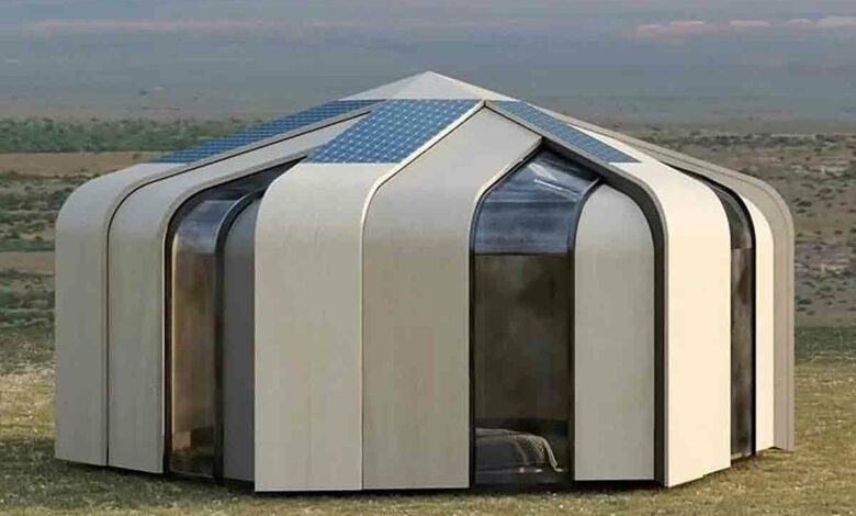 Le nouveau concept de yourte moderne présenté par Yanko Design.