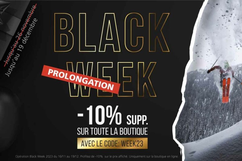 Prolongation de l’offre Black Friday du jusqu’au 19/12