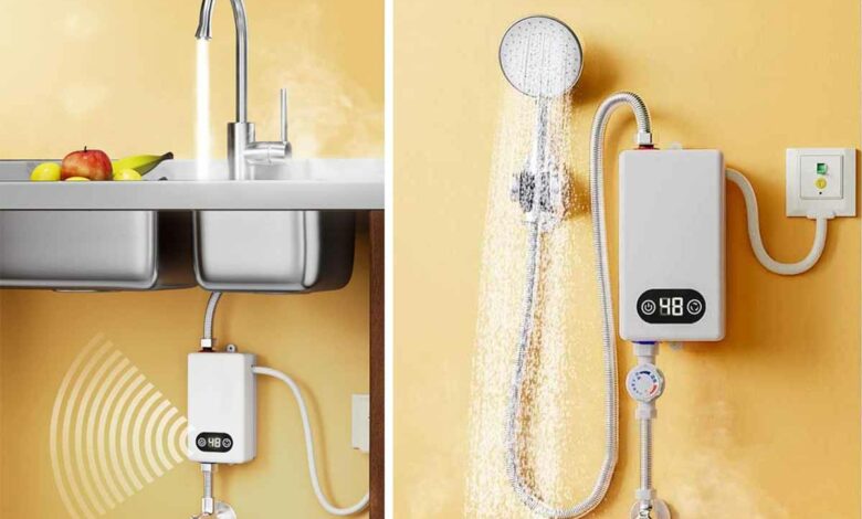 Un chauffe-eau instantané installé au plus proche des points d'eau.