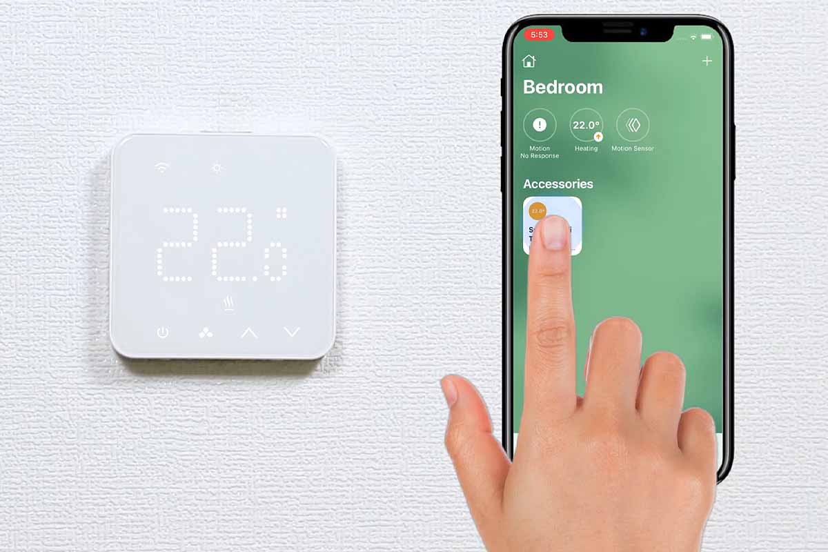 Les thermostats connectés sont pilotables via votre smartphone grâce à une application dédiée.