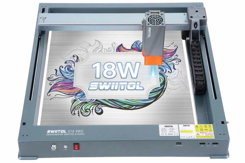 Machine de gravure laser Swiitol E18 Pro 18W, sans installation