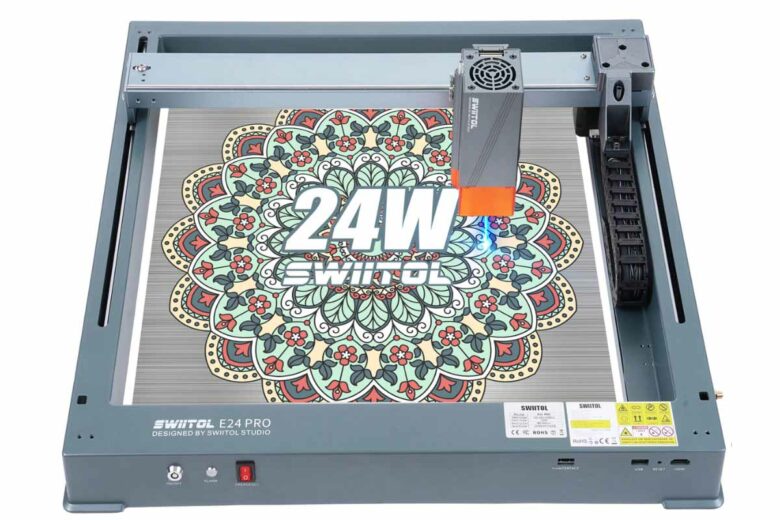 Machine de gravure laser tout-en-un Swiitol E24 Pro 24W.
