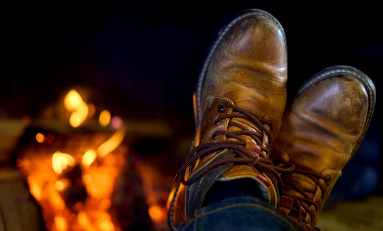 Se réchauffer auprès du feu : le petit bonheur de l'hiver.