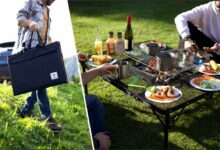 AroundFire, la table barbecue portable et pliable.