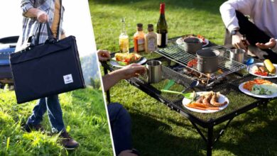 AroundFire, la table barbecue portable et pliable.