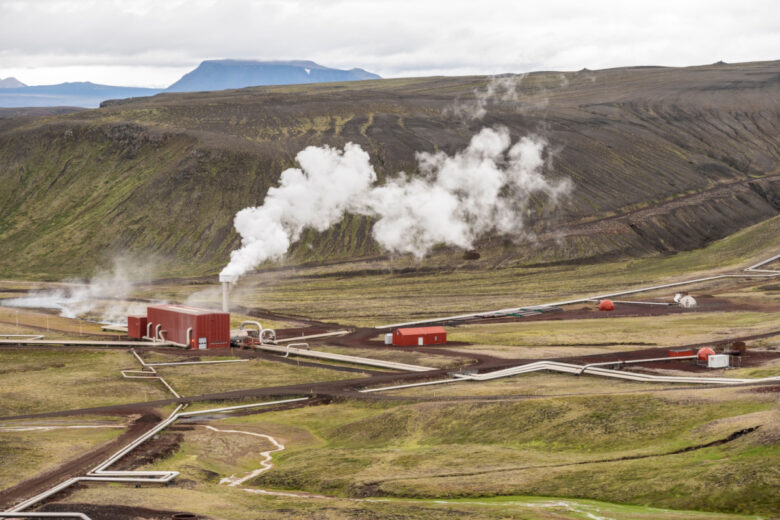Une centrale géothermique en Islande pour produire de l'énergie verte.