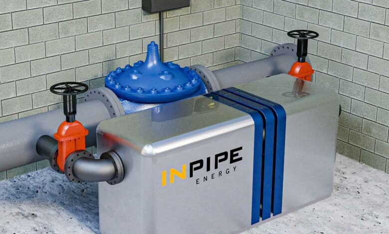 Un microturbine qui produit de l'énergie en récupérant la pression d'eau excédentaire.