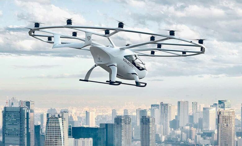 La vision d'une future mobilité urbaine par Volocopter.
