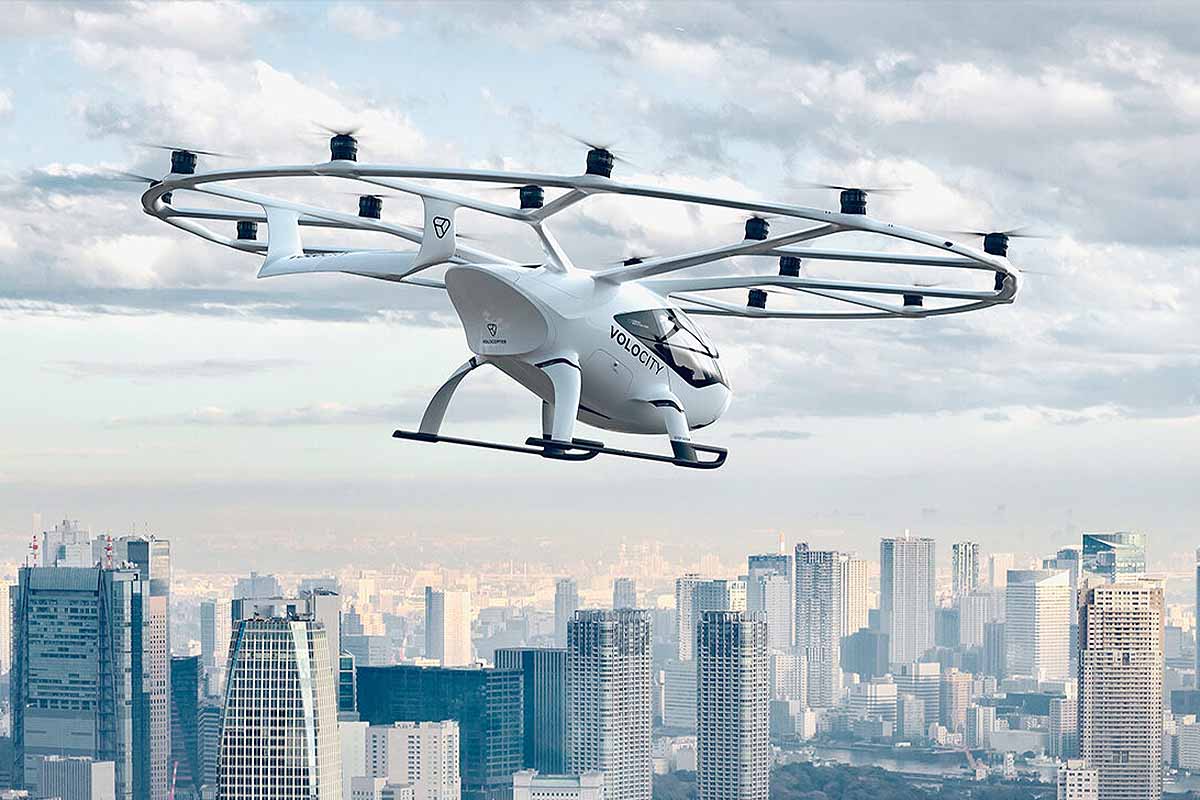 La vision d'une future mobilité urbaine par Volocopter.