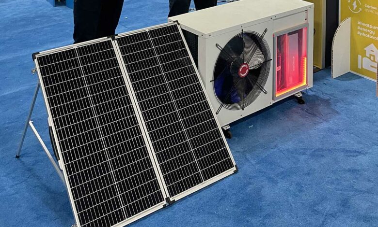 Le prototype de pompe à chaleur PACABAT dévoilé par Lancey lors du CES 2024.