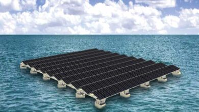 Modélisation de la structure solaire flottante de Floating Man.
