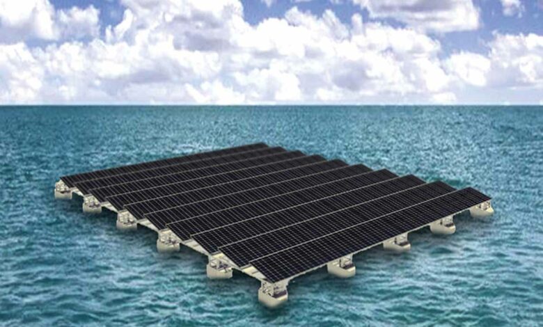 Modélisation de la structure solaire flottante de Floating Man.