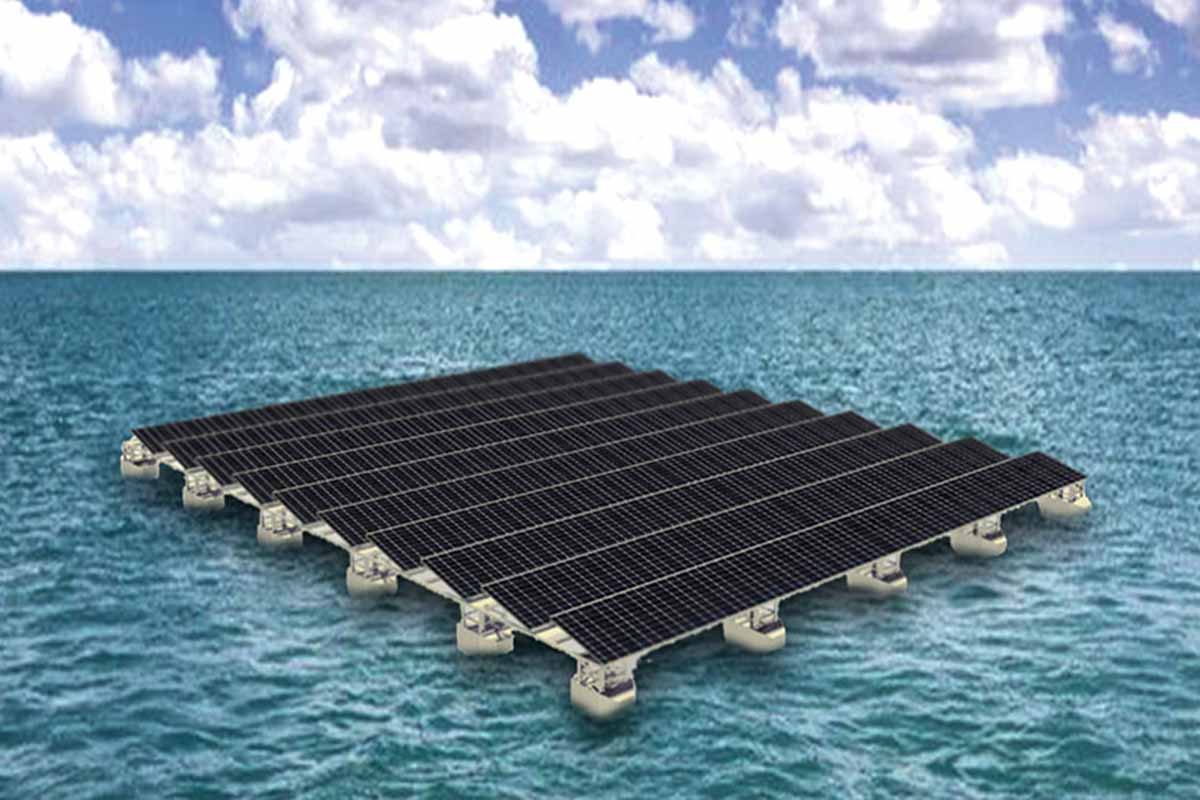 Modélisation de la structure solaire flottante de Floating Man.