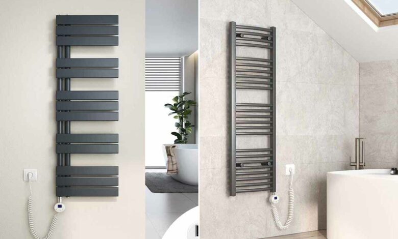 Un sèche serviette pour chauffer la salle de bain.