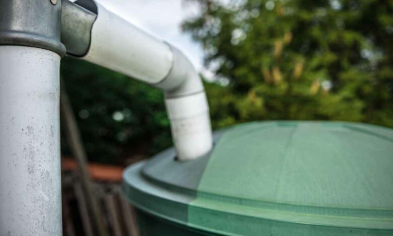 Installer un récupérateur d'eau de pluie vous permet d'économiser de l'eau sanitaire potable.