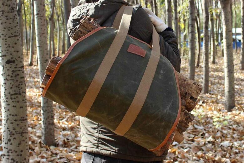 Le sac fourre-tout pour transporter votre bois jusqu'au poêle ou la cheminée.