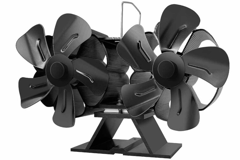 Le BYBULE 2023 est un ventilateur à 10 pales et double moteur, pour diffuser la chaleur de votre poêle de manière plus homogène.