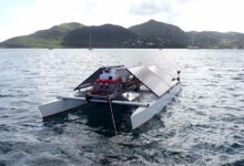 Le prototype du robot marin Algaray est actuellement testé sur les côtes d’Antigua.