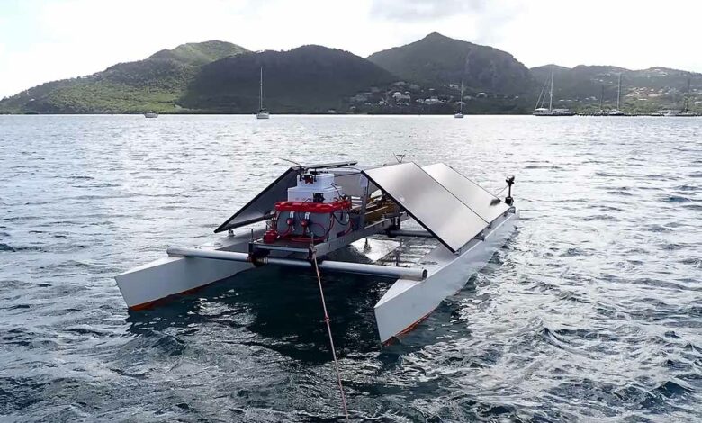 Le prototype du robot marin Algaray est actuellement testé sur les côtes d’Antigua.