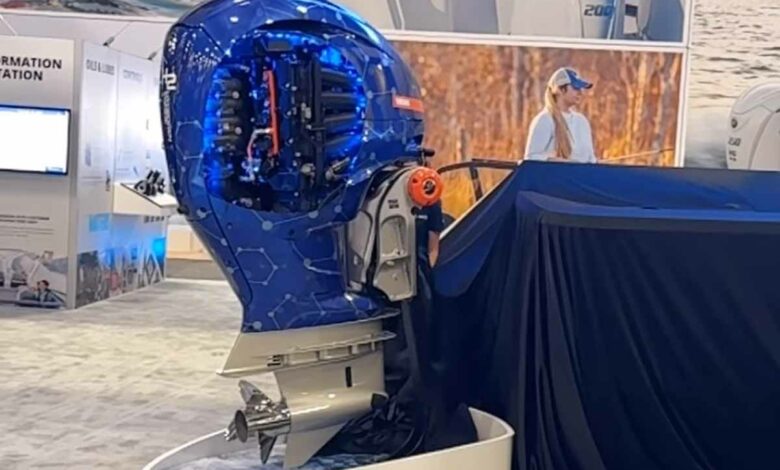 Un moteur de hors-bord Yamaha qui fonctionne à l'hydrogène.