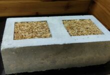 Un béton composé de granulats recyclés et de cendres de balle de riz.