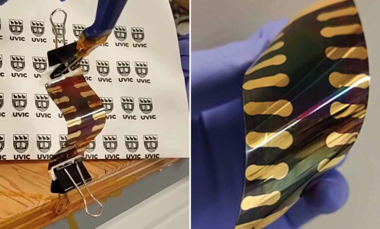 Ces chercheurs ont créé une cellule solaire flexible imprimable.
