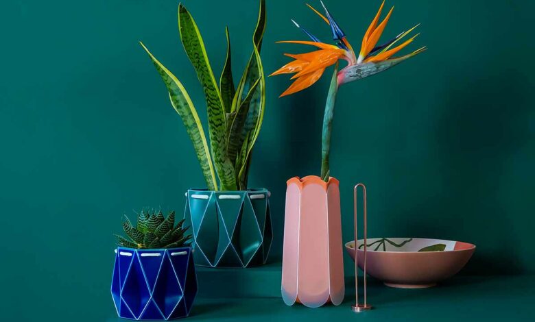 Des pots en origami innovants et originaux.